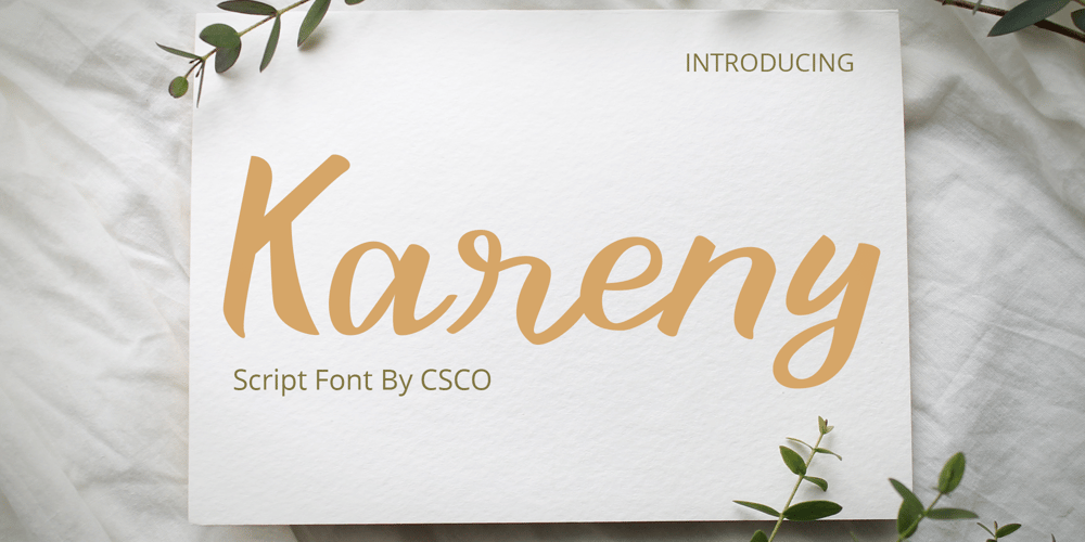 Kareny font