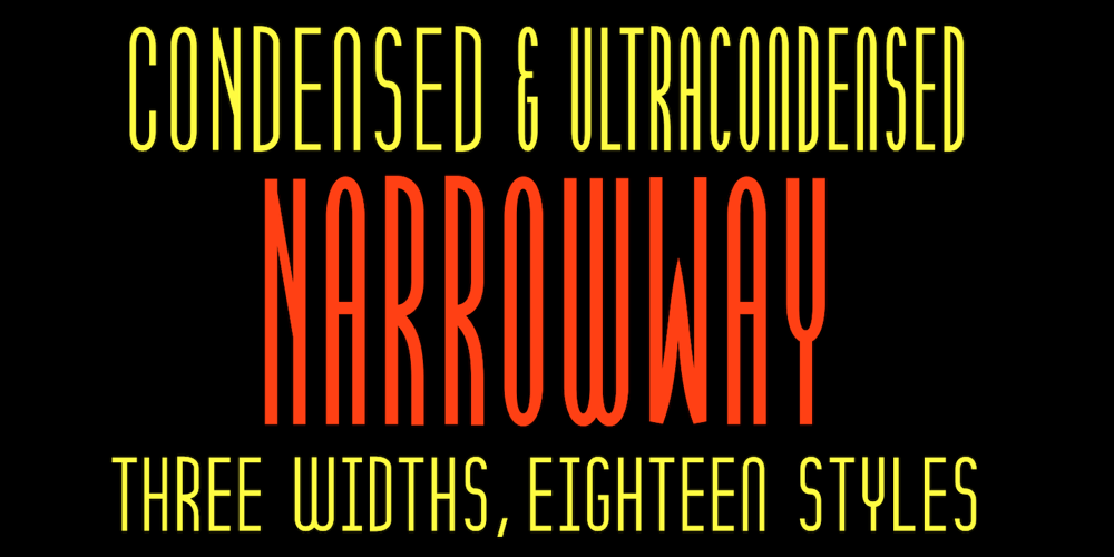 Narrow Way font