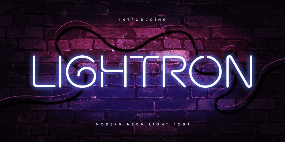 Lightron font