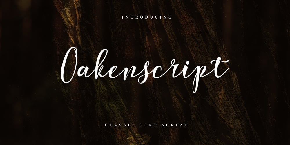 Oakenscript font