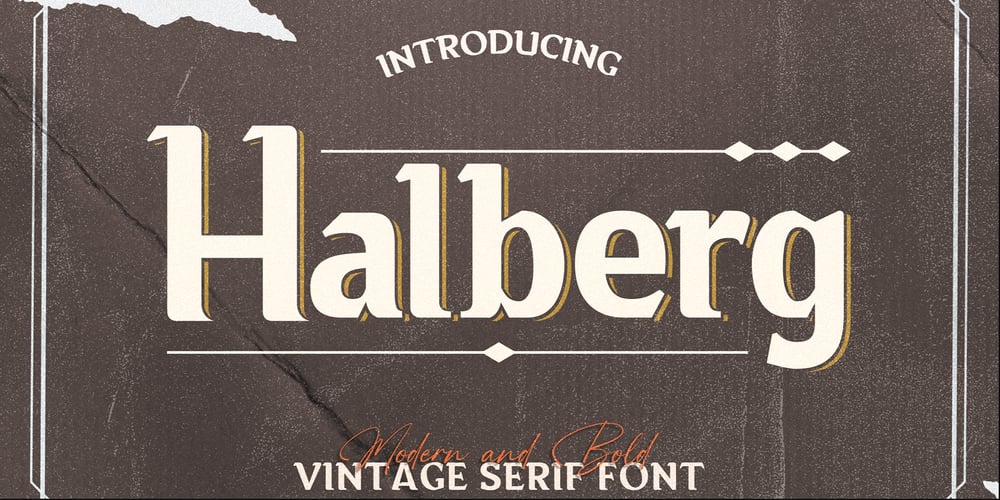 Halberg font