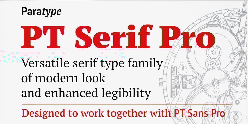 PT Serif Pro font