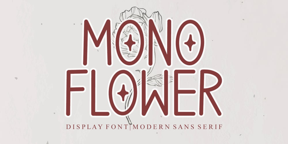 Mono Flower font