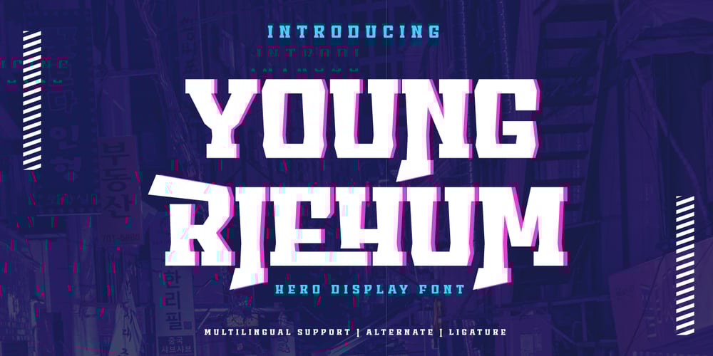 Young RIEHUM font
