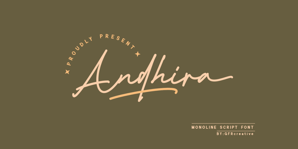 Andhira font