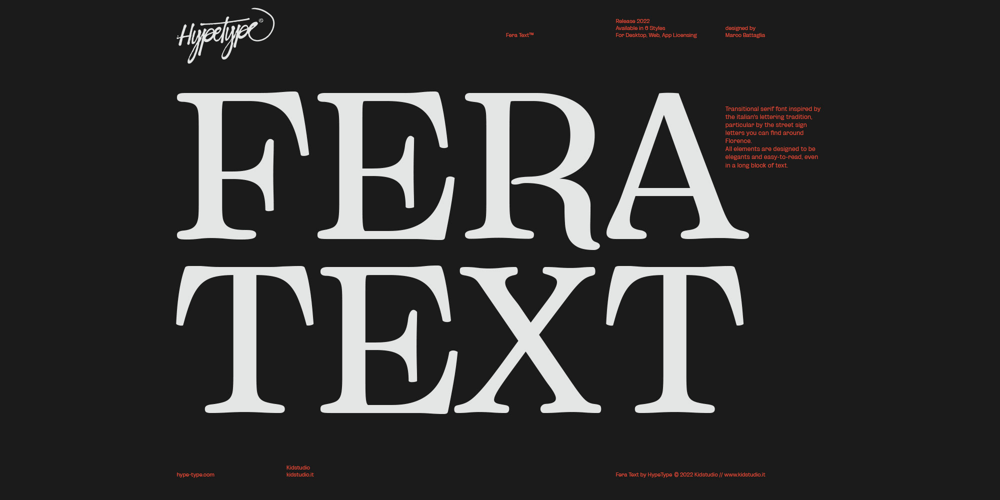 HT Fera Text font