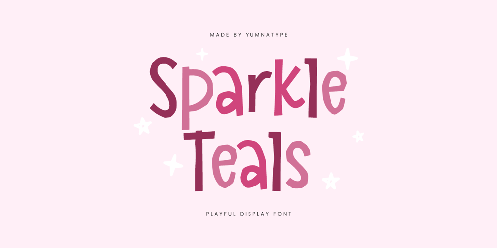 Sparkle Teals font