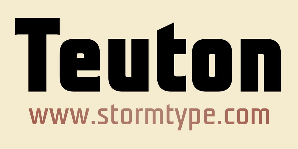 Teuton font