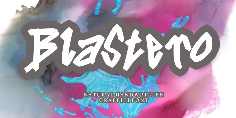 Blastero font