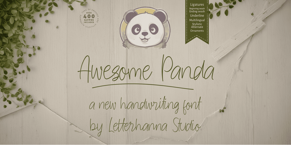 Awesome Panda font