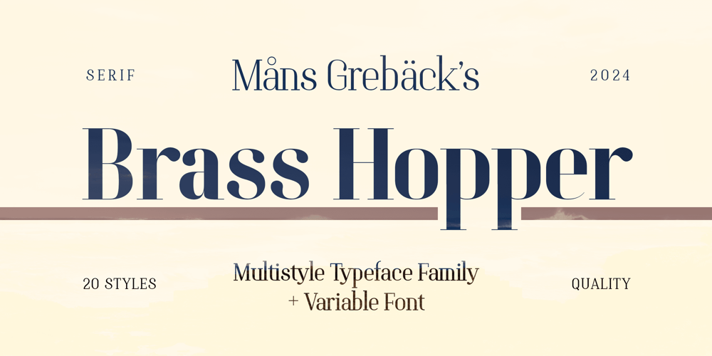Brass Hopper font