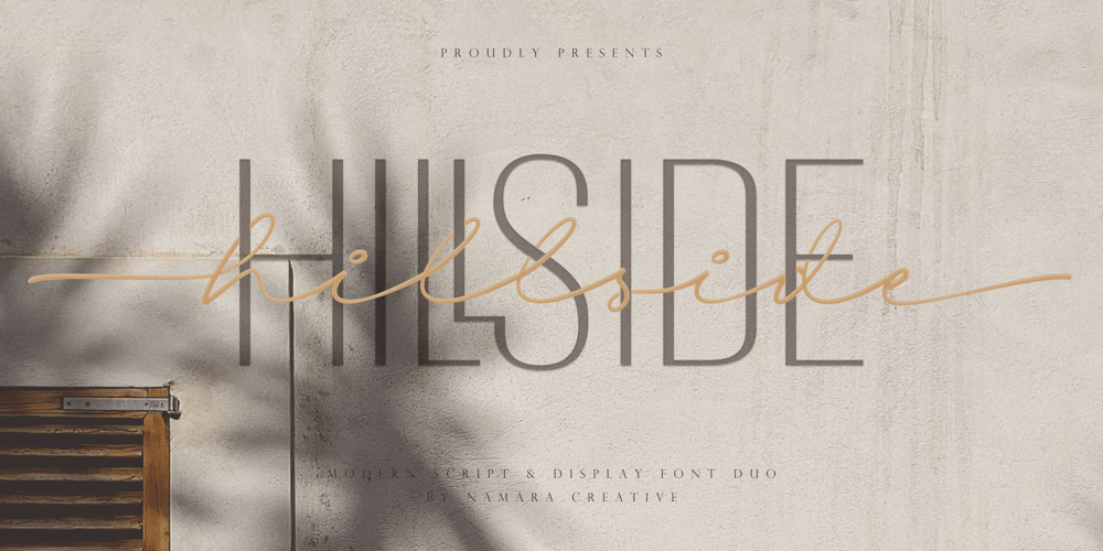 Hillside font