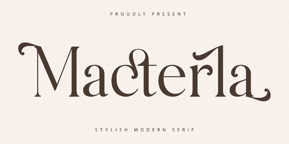 Macterla font