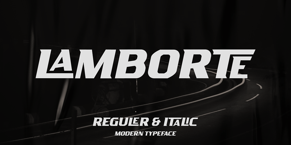 Lamborte font