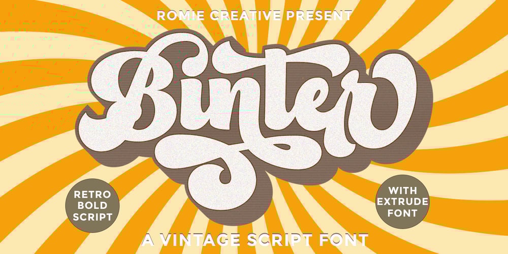 Binter Script font