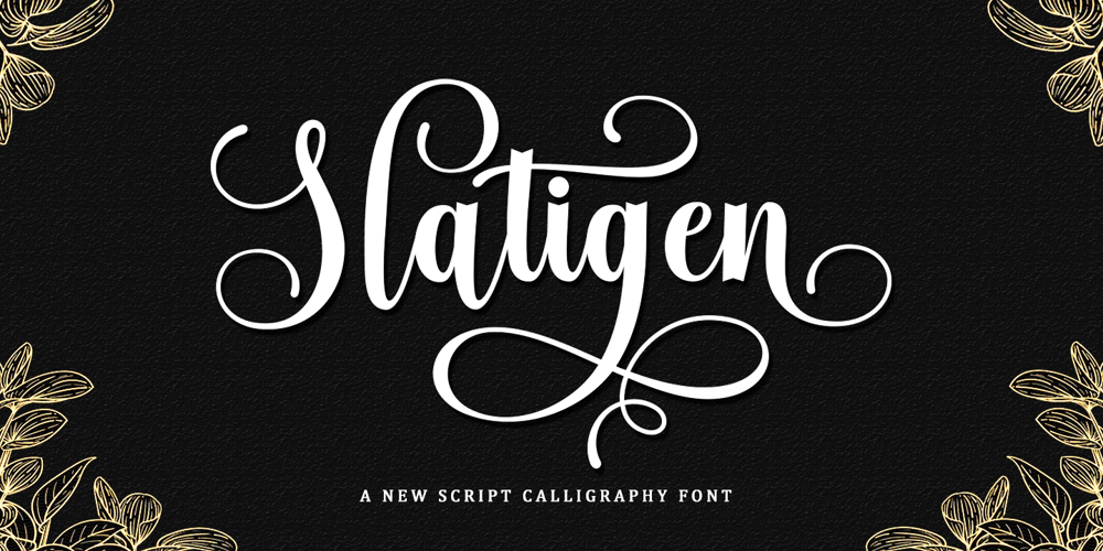 Slatigen font