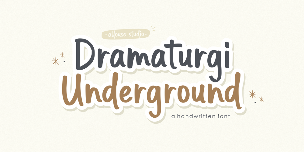 Dramaturgi Underground font