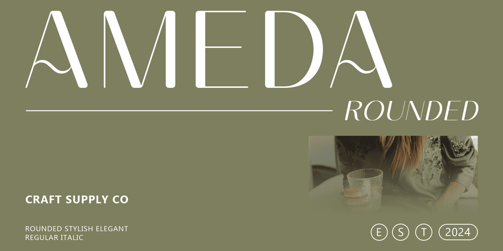 Ameda Rounded font