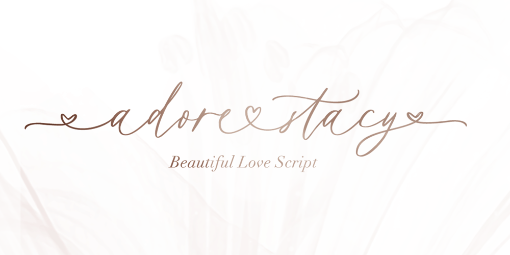Adore Stacy font