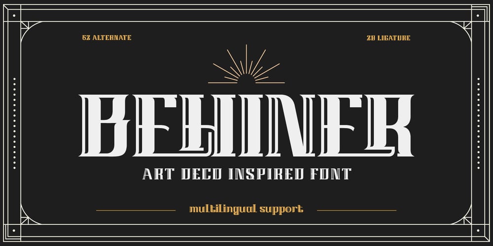 Behiner font
