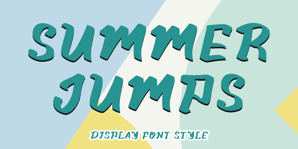 Summer Jumps font