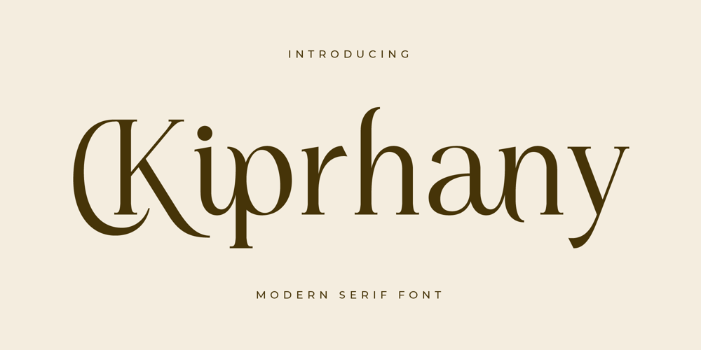 Kiprhany font