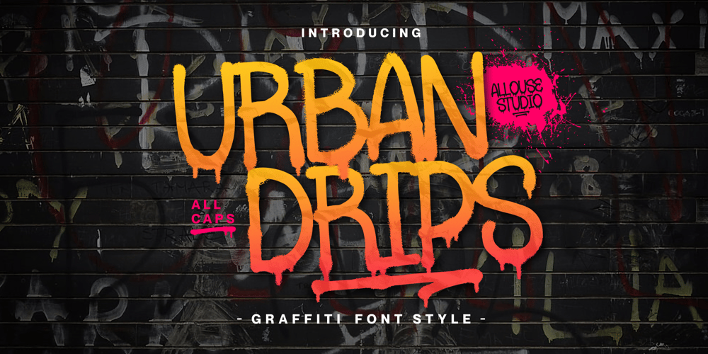 Urbandrips font