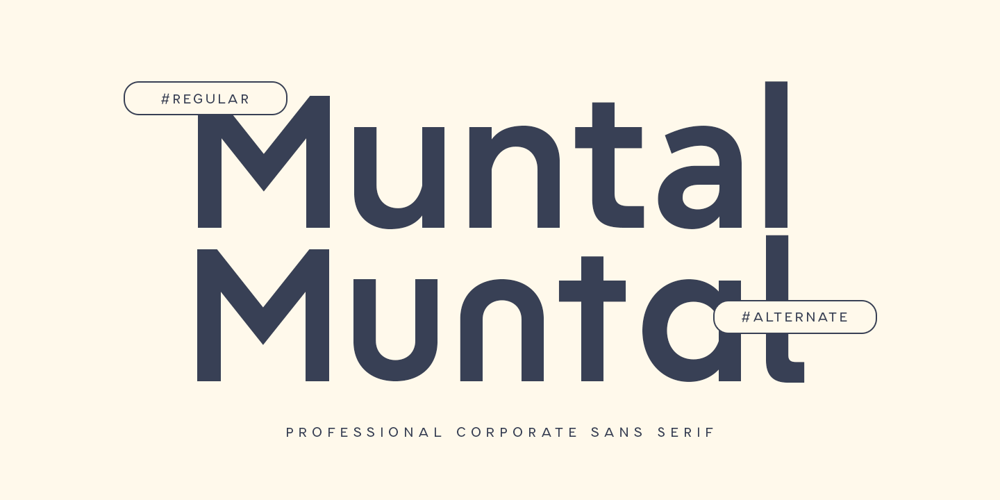 Muntal font