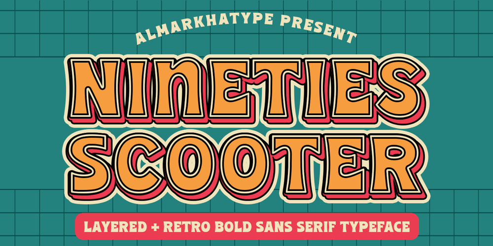 Nineties Scooter font