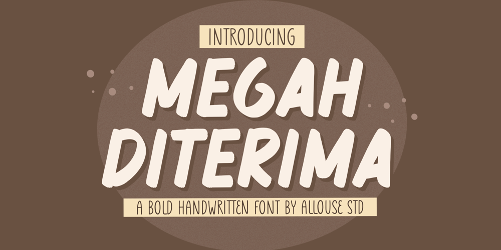 Megah Diterima font