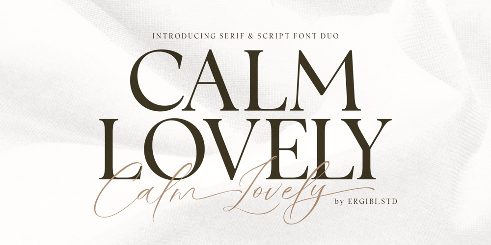 Calm Lovely font