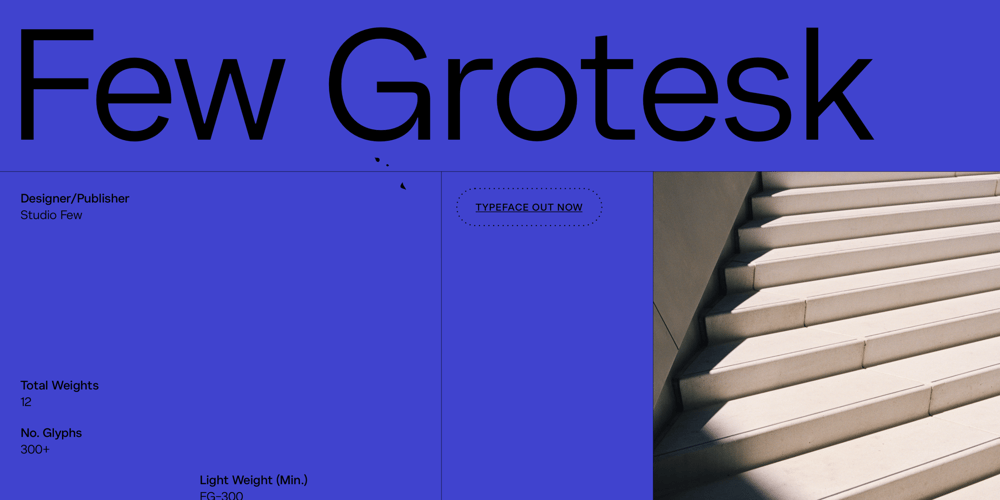 Few Grotesk font