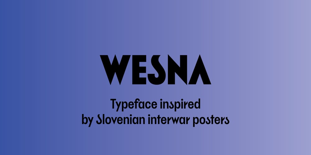 Wesna font