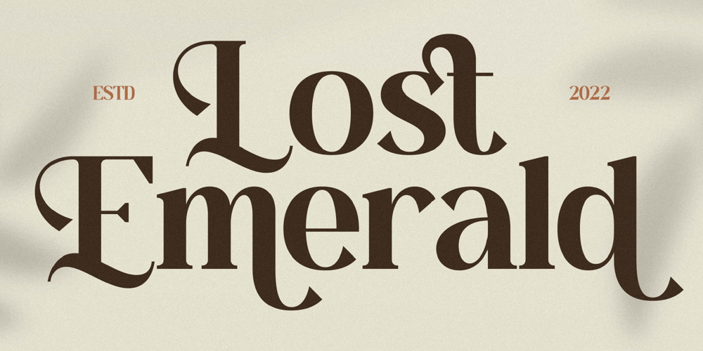 Lost Emerald font