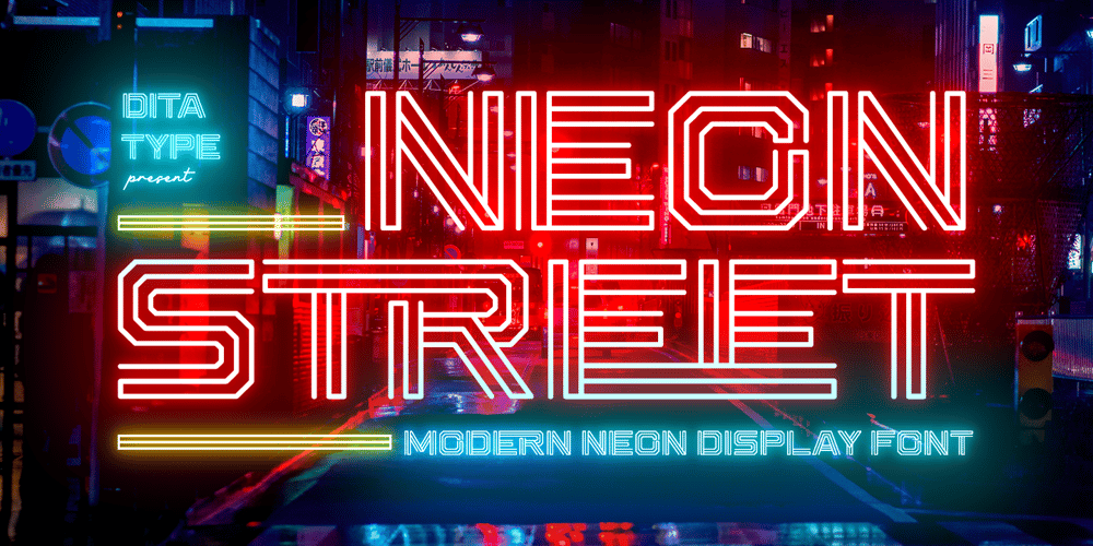 Neon Street font