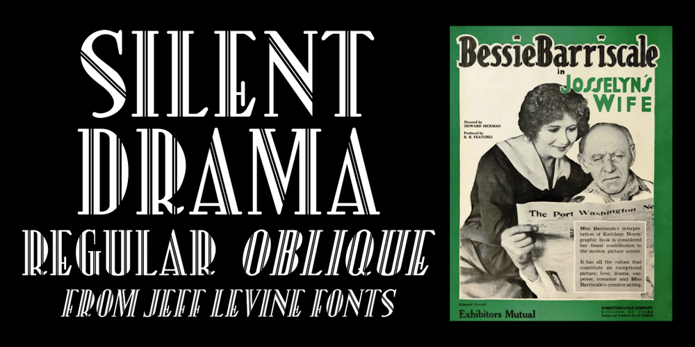 Silent Drama JNL font
