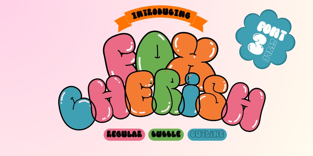 Fox Cherish Bubble font