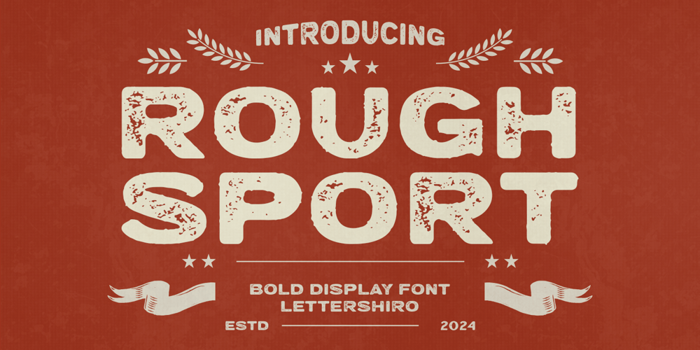 Rough Sport font