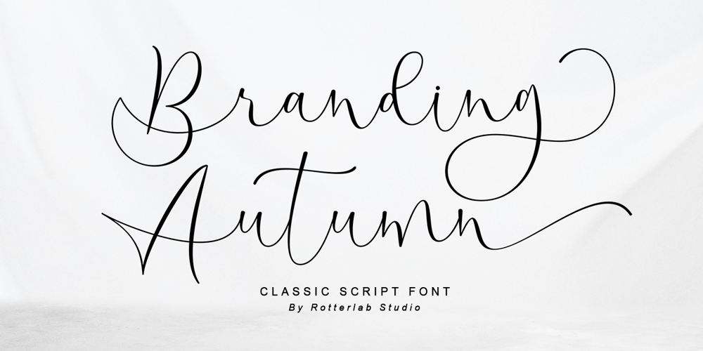 Branding Autumn font