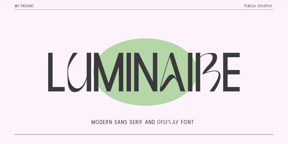 Luminaire font