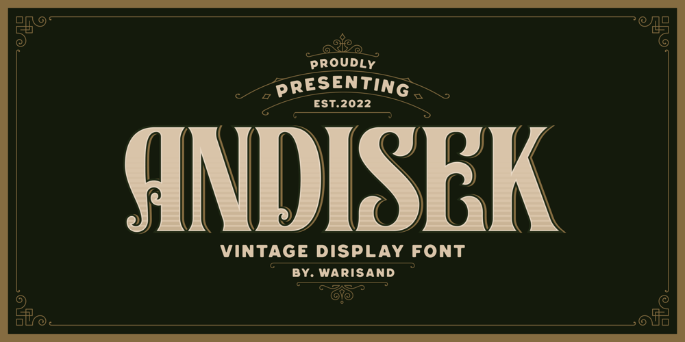 Andisek font