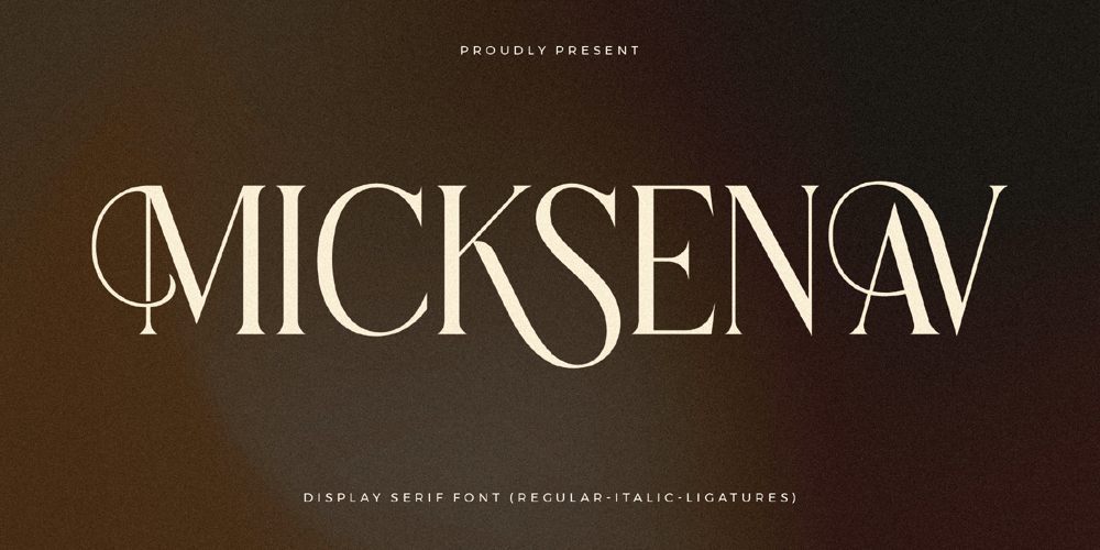 Micksenav font