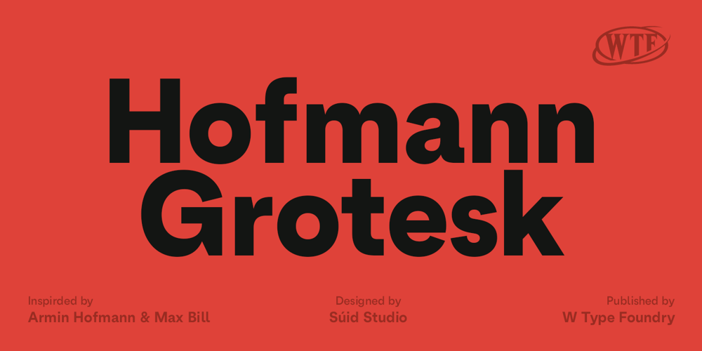 Hofmann Grotesk font