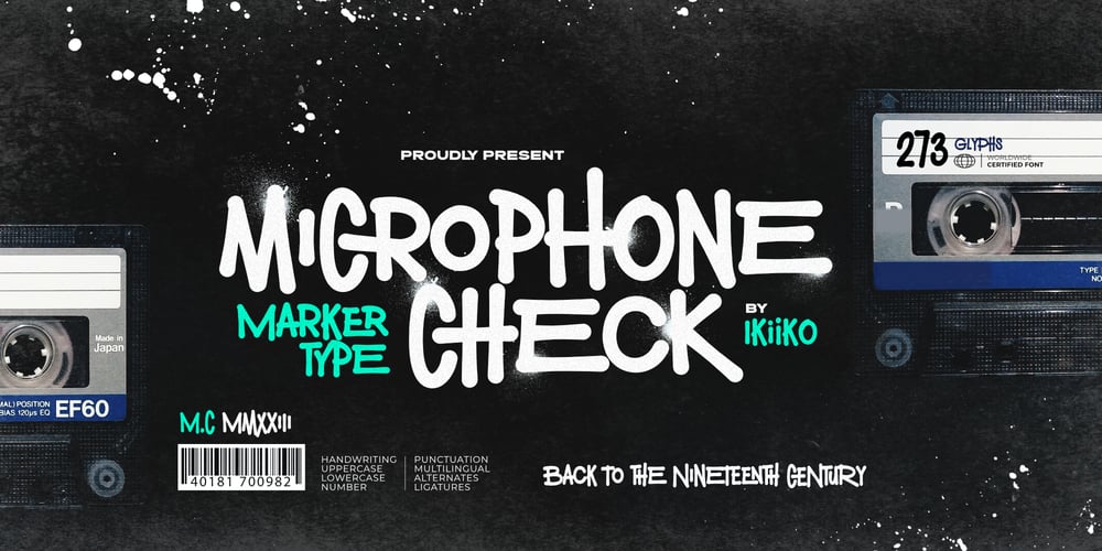 Microphone Check font