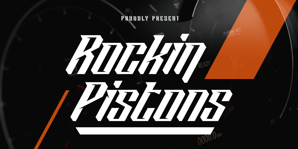 Rockin Pistons font