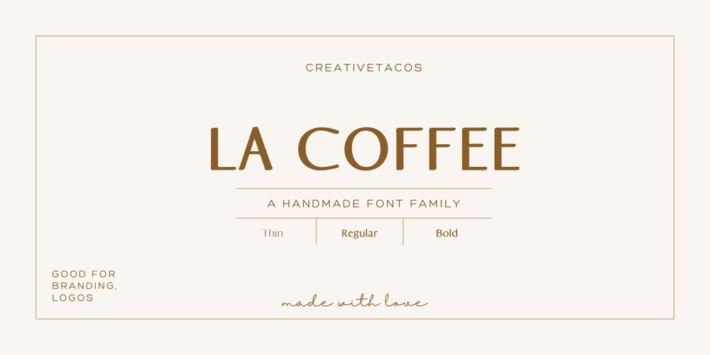 La Coffee font
