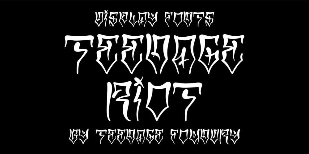 TF Teenage Riot font