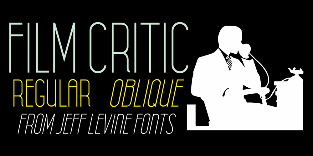 Film Critic JNL font