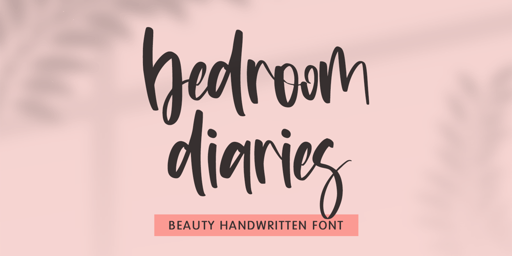 Bedroom Diaries font