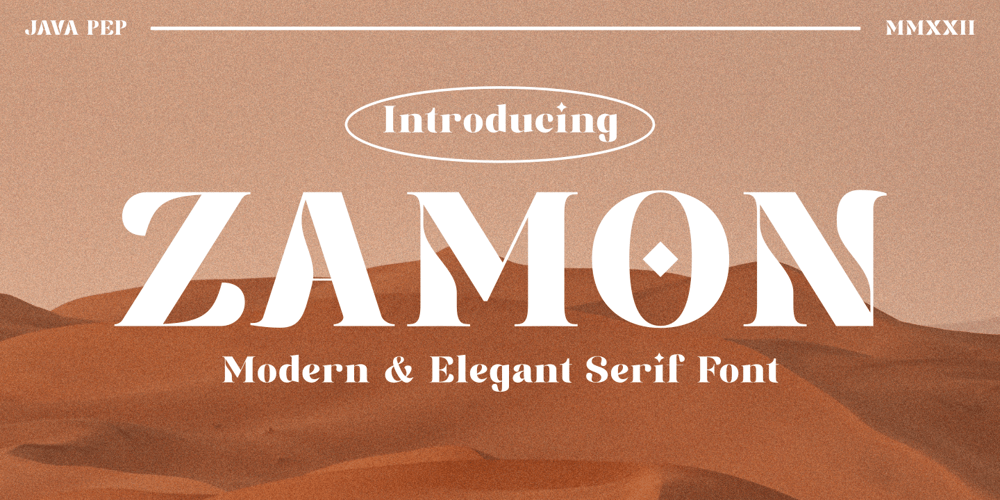 Zamon font